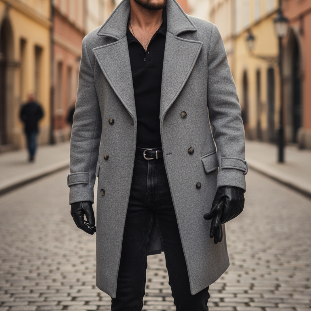 Nordvane™ | Eleganter Herren-Wintermantel aus Wollmischung