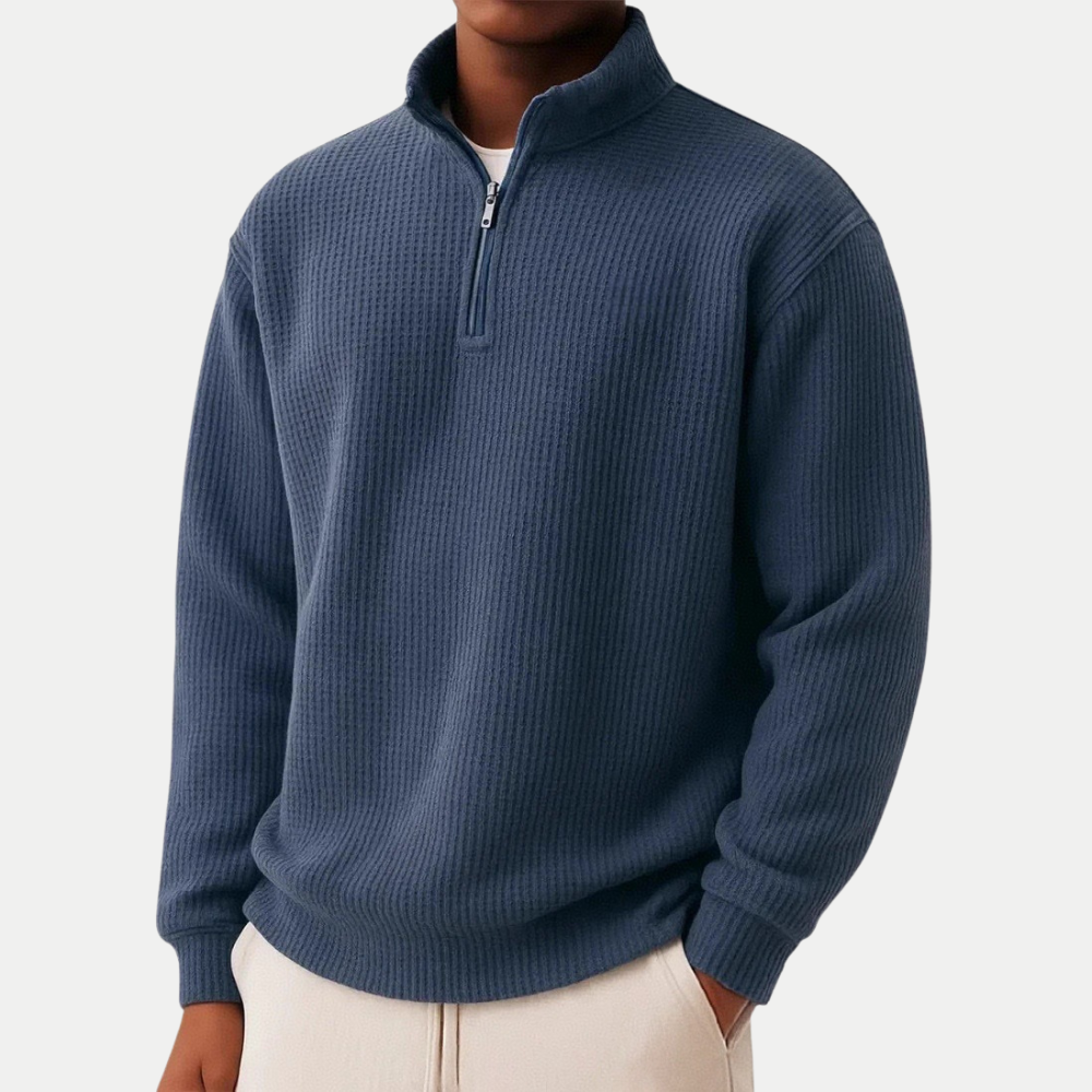 Essential™ | Strickpullover mit Quarter-Zip