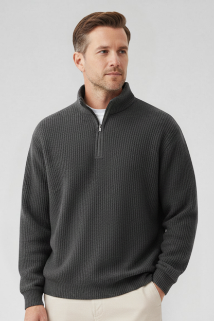 Essential™ | Strickpullover mit Quarter-Zip