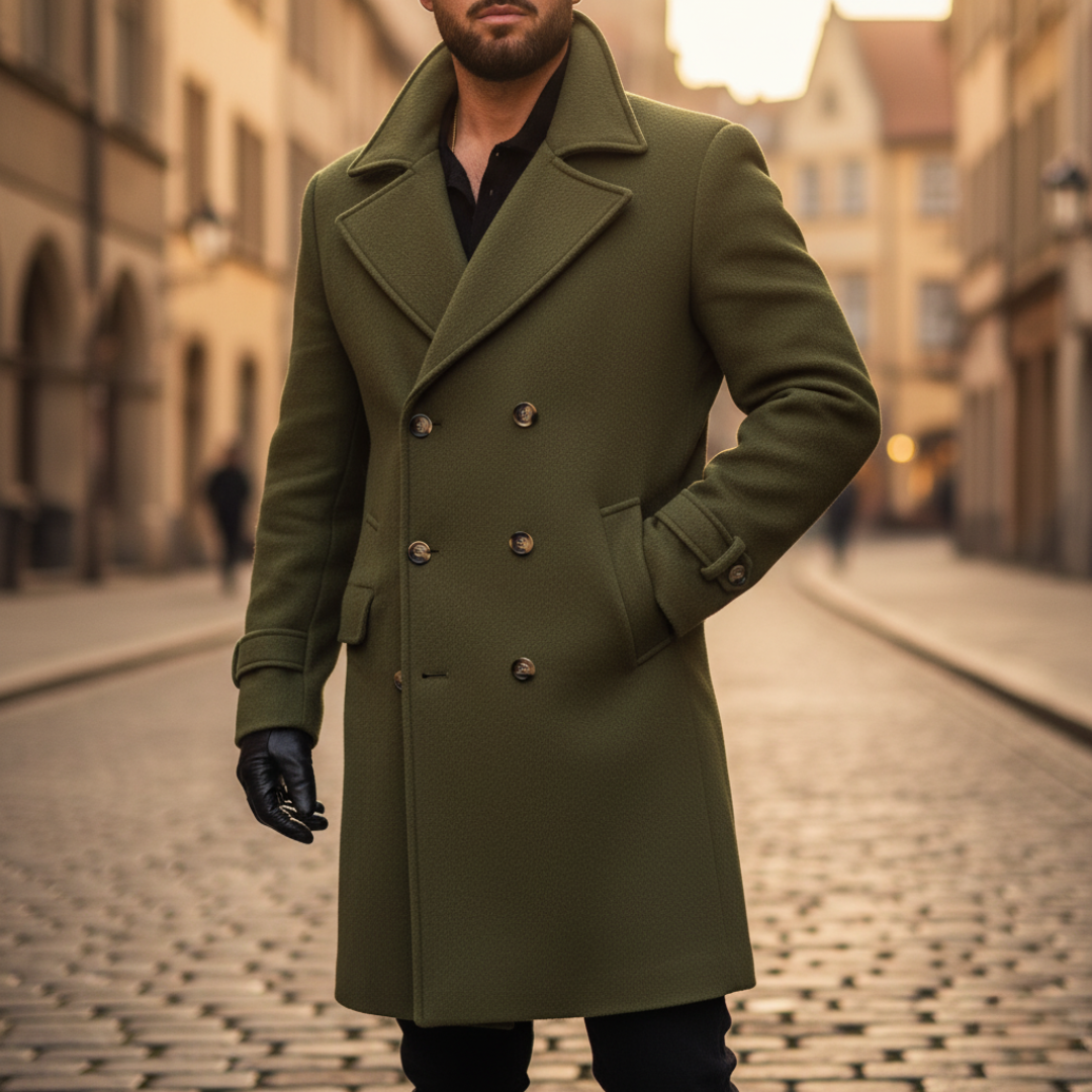 Nordvane™ | Eleganter Herren-Wintermantel aus Wollmischung